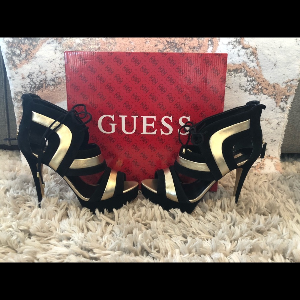 Guess Karlea Lace-up Heels